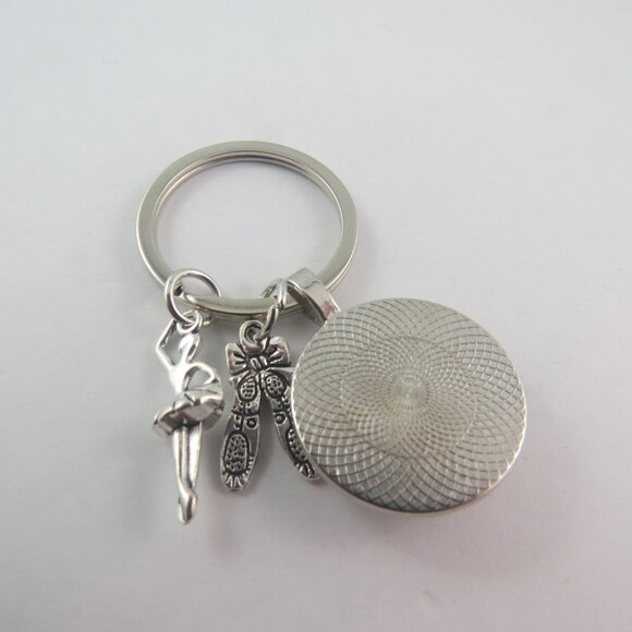 Ballet Keychain Ballerina Key Ring Dance Charm Gift for Dancer Ballet Lover Bag - Picture 4 of 4
